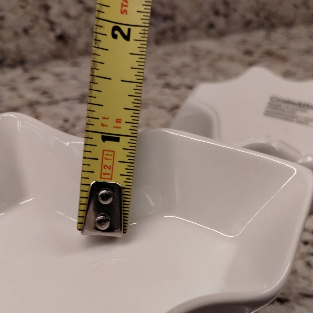 Crate & Barrel Porcelain Dishes Tree Set of 4